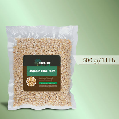 Pine Nuts, Wildly Sourced, 17.6 oz. / 500 gr vacuum bag