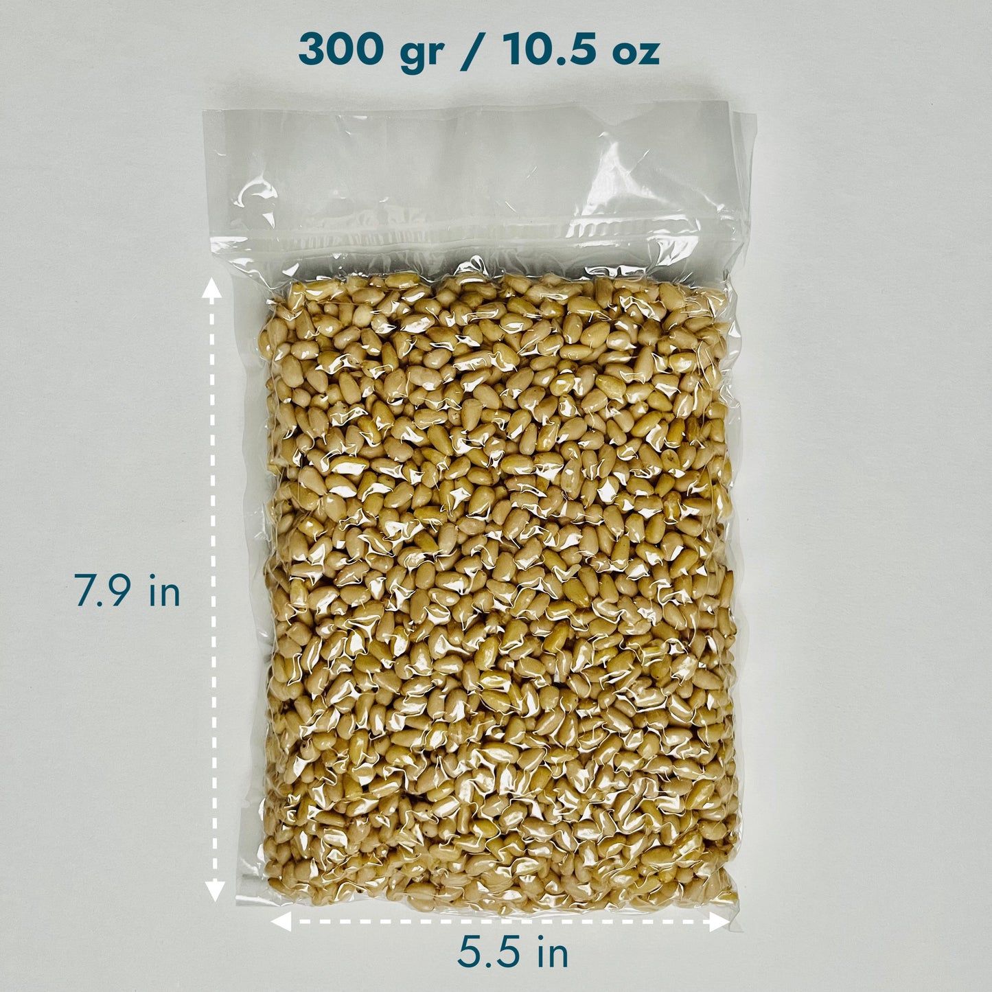 Pine Nuts, Wildly Sourced, 10.5 oz. / 300 gr. vacuum bag