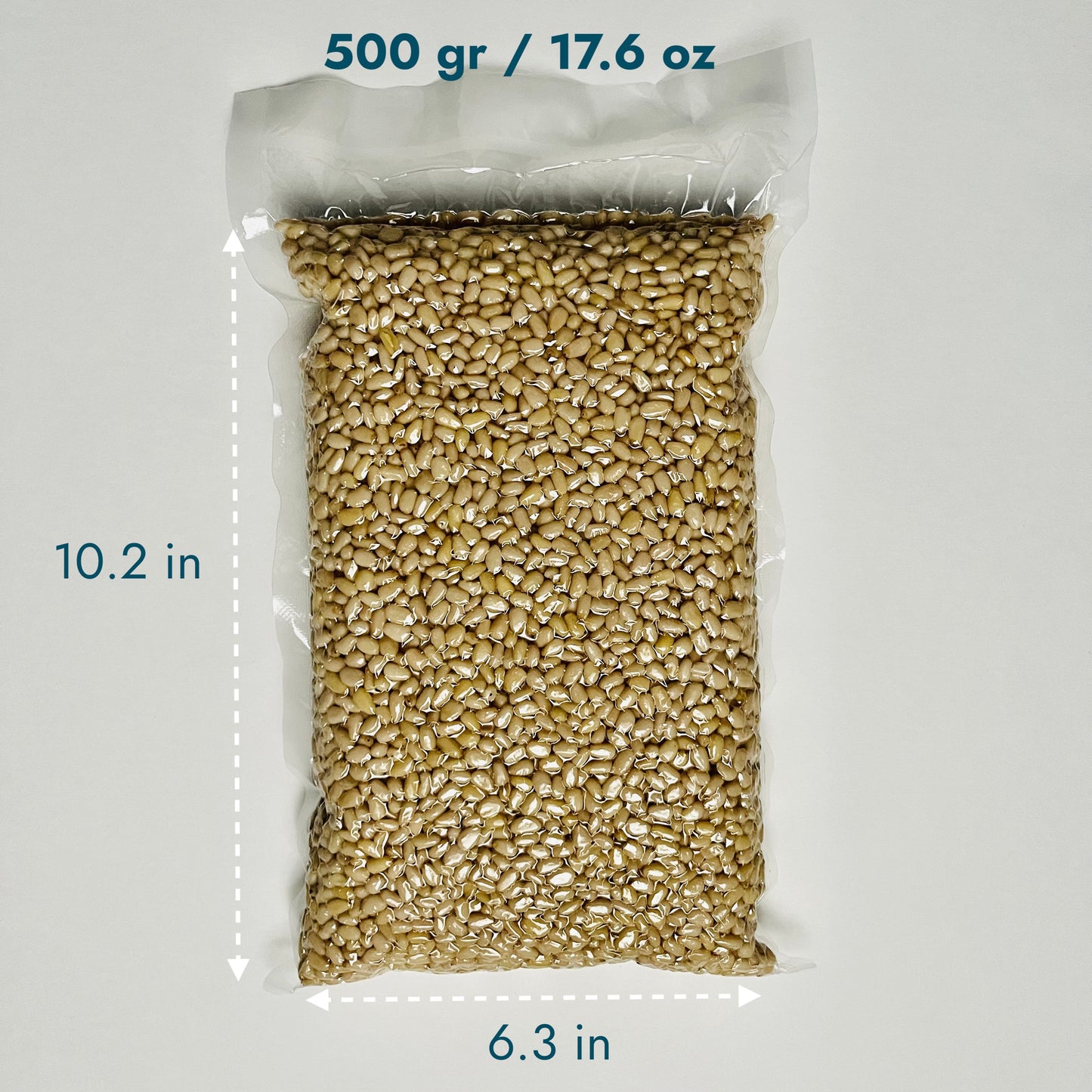 Pine Nuts, Wildly Sourced, 17.6 oz. / 500 gr vacuum bag