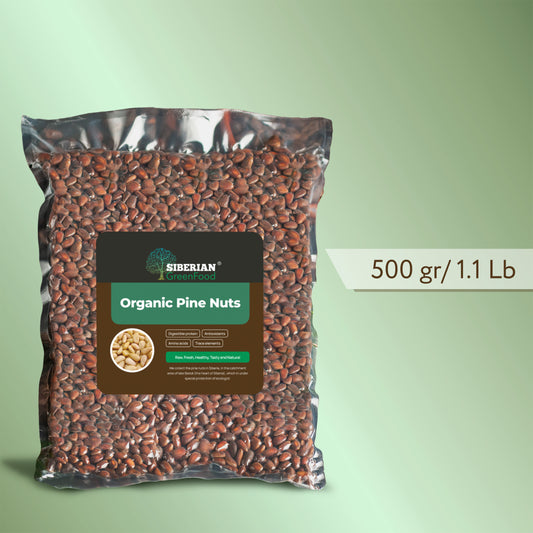 Unshelled Pine Nuts, Wildly Sourced, 17.6 oz. / 500 gr vacuum bag