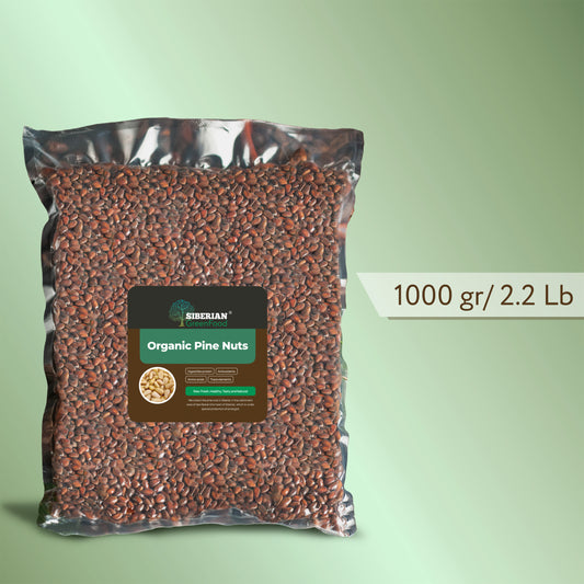 Unshelled Pine Nuts, Wildly Sourced, 35.3 oz. / 1000 gr vacuum bag